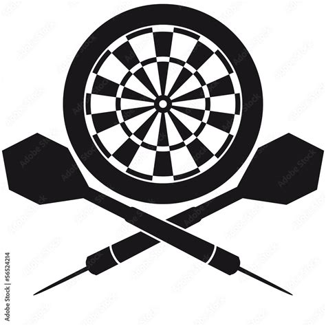 Darts Board Logo Stock Adobe Stock