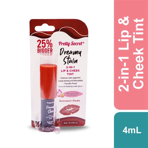 Pretty Secret 2 In 1 Lip And Cheek Tint 4ml Caramel Nude Pretty Secret