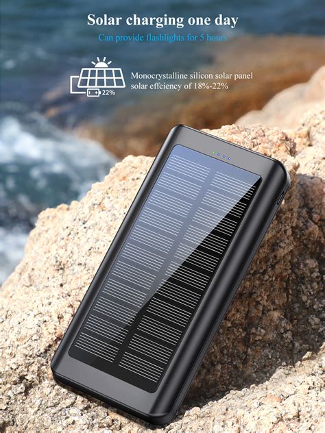 Qc S Solar Power Bank Built With Cable Xionel