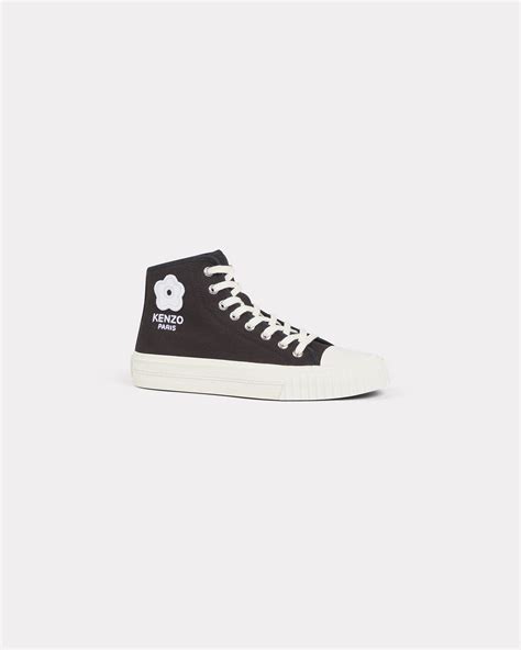 Kenzo Foxy Hi Top Canvas Sneakers Kenzo