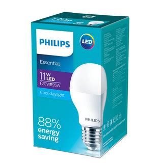 Philips 11W Essential LED Bulb E27 Cool Daylight 6500K Shopee Malaysia