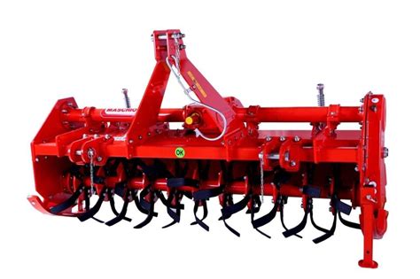 Stainless Steel Red Maschio Gaspardo Virat Plus 205 Rotavator Polished