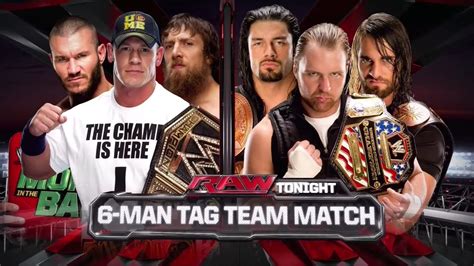 John Cena Daniel Bryan Randy Orton Vs The Shield Wwe Raw