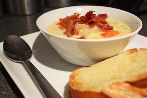 Cheesy Potato Soup with Bacon - Everyday Home Cook