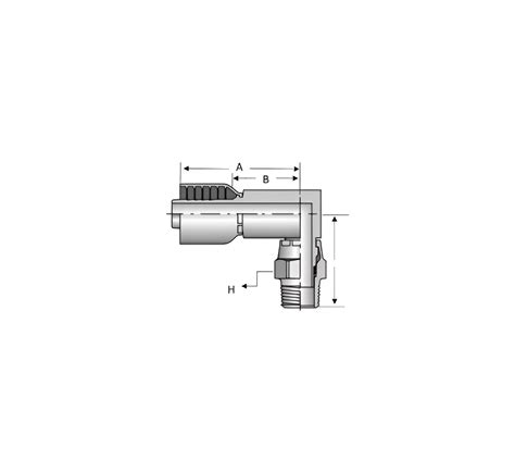 Conex Macho NPT 90 Girat 6 6 P 2 Mallas Hosemart