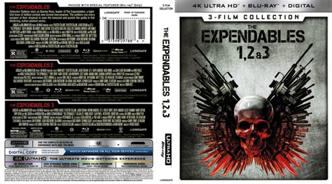 The Expendables 3 Film Collection 2018 4K UHD Blu Ray Cover