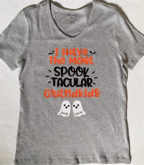 Halloween Grandma Shirt Spooktacular Grandkids Personalized Etsy