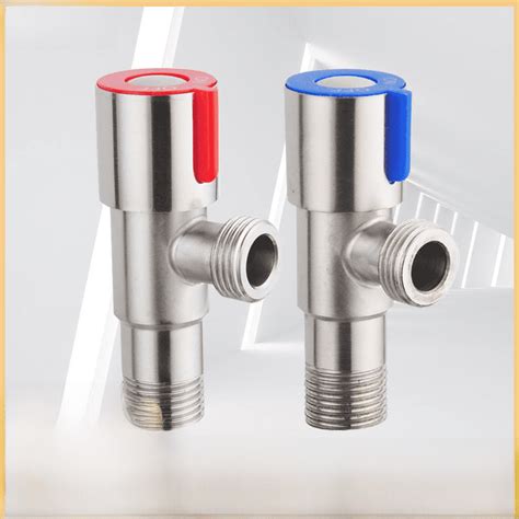 304 Stainless Steel Triangle Valve Engineering Household 4 Points Valve Hot And Cold Water Valve