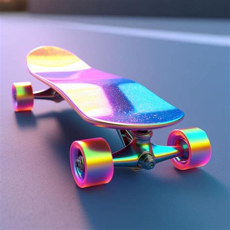 Premium Ai Image Futuristic Skateboard