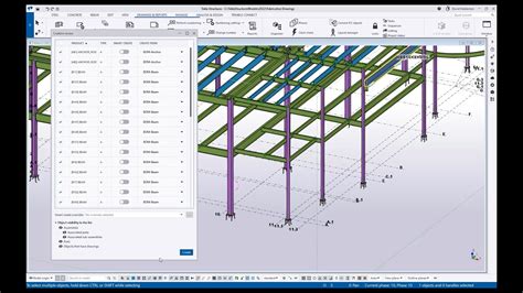 Tekla Structures Fabrication Drawings Youtube