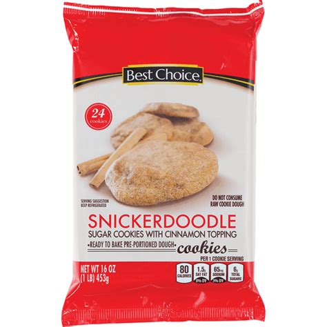 Best Choice Snickerdoodle Cookies 16 Oz Butter Sugar And Shortbread