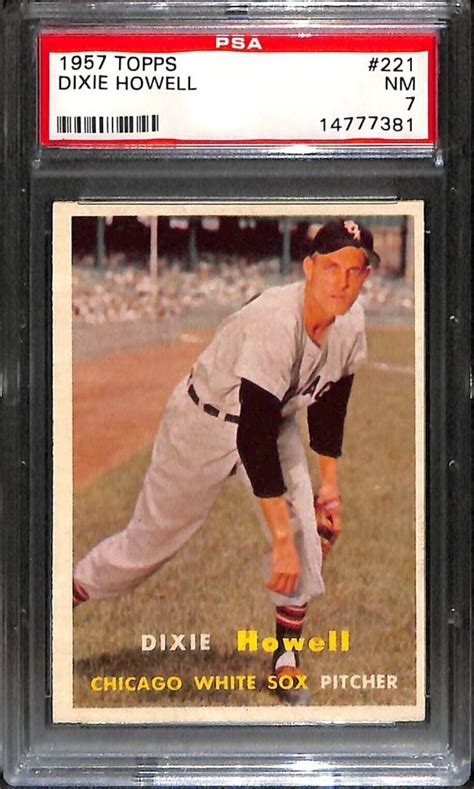 1957 TOPPS 221 DIXIE HOWELL PSA 7 14777381 EBay