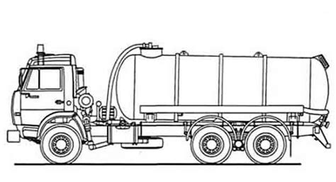 Раскраски Камаз скачать и распечатать бесплатно