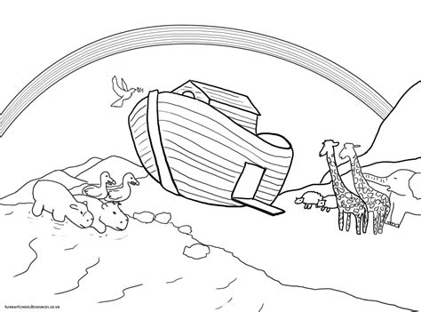 Free Printable Noahs Ark Coloring Sheets