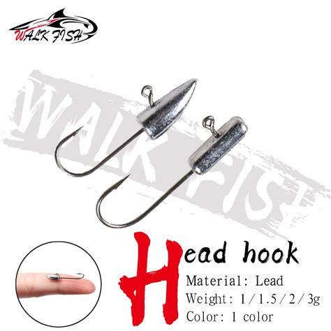 WALK FISH 10PCS Lot 1g 1 5g 2g 3g Mini Jig Head Hook Exposed Fishing