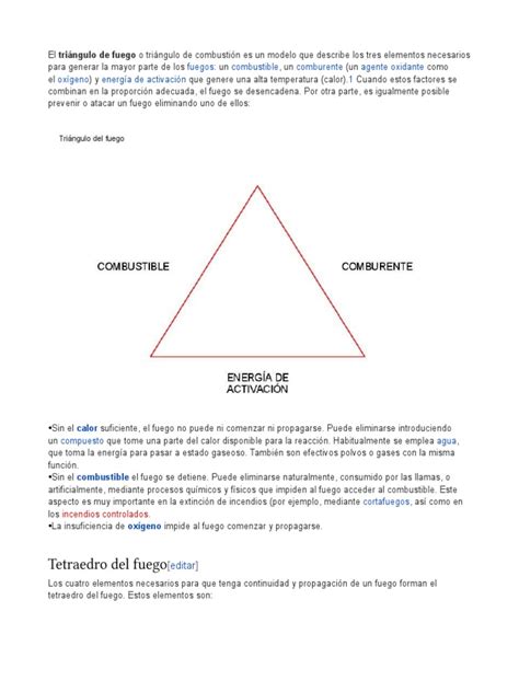 Tetraedro Del Fuego Pdf Redox Agente Oxidante