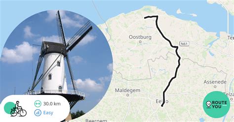 Eeklo Belgie Groede Recreatieve Fietsroute RouteYou