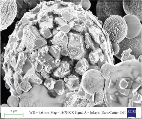 Fesem Micrographs Of Fs A Angular Deposits B Crystalline Pattern Download Scientific