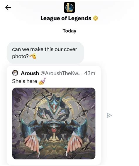 Y’all Imma Cry 🥲 The Gay Intern From Riot Games Messaged Me 🥹🥹🥹 Swipe R Queensofleague