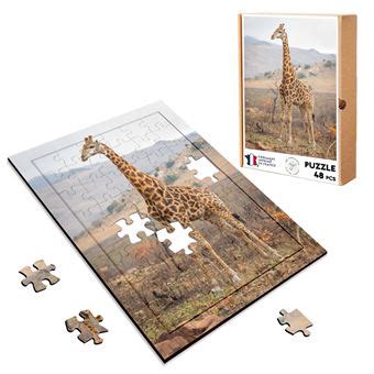 Puzzle En Bois Pi Ces Fabulous Girafe Dans La Savane Afrique X