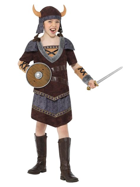 Viking Lady Costume, Brown | Smiffys.com.au - Smiffys Australia