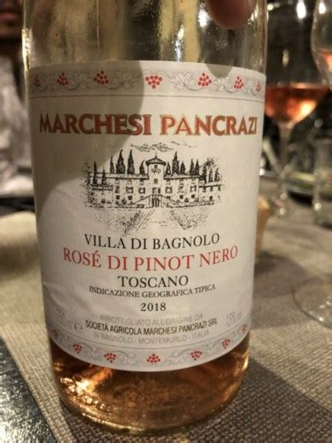 Marchesi Pancrazi Villa Di Bagnolo Rosato Di Pinot Nero Vivino US