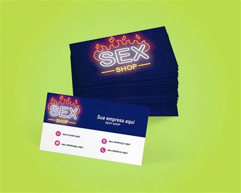 Cart O De Visita Sex Shop Mega Criativos