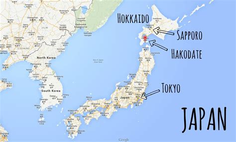 Hakodate Japan Map