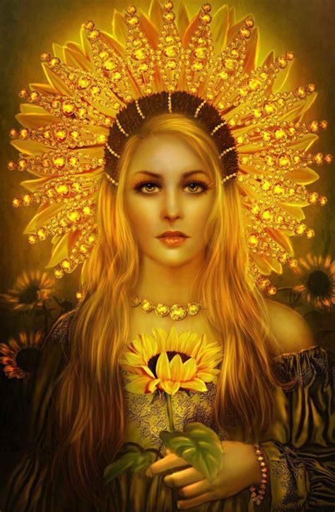 Deity Of The Day For December 11th Is Sunna Goddess Of The Sun Norse