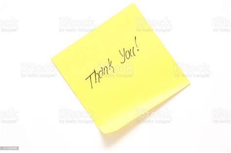 Thank You Stock Photo Download Image Now Abstract Adhesive Note