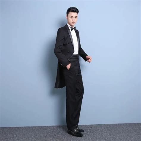 Mens Fashion Korean Tuxedo Slim Blazers Suits Men Stage Grooms