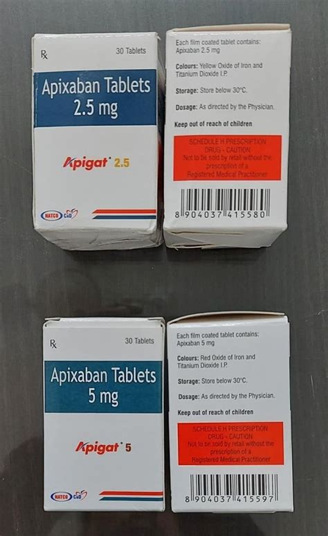 Apigat Mg Mg Apixaban Tablet At Best Price In Nagpur