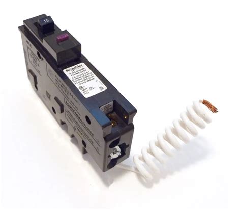 Schneider Electric - HomeLine Single Pole 15-15 Amp Homeline Tandem Plug-On Circuit Breaker ...