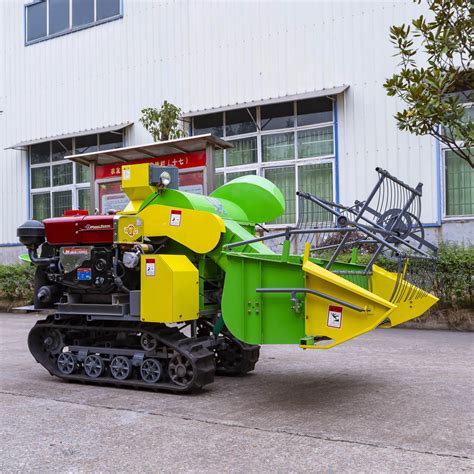 Small 4lz Manual Full Feeding Combine Paddy Rice Soybean Millet Wheat