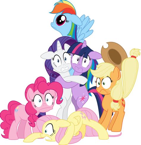 Mane Six Startled By Jeatz Axl On Deviantart