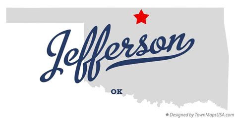 Map of Jefferson, OK, Oklahoma