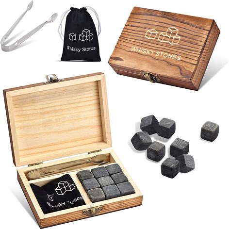 Amazon Granite Chilling Whiskey Rocks Whiskey Stones T Set Box