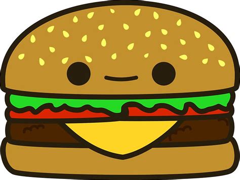 Resultado De Imagem Para Kawaii Hamburger Cute Food Drawings Cute