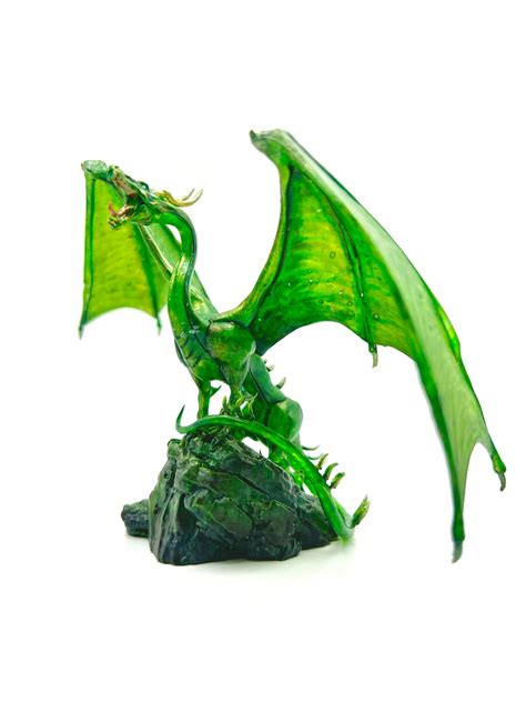 Young Emerald Dragon Dnd Mini - Etsy