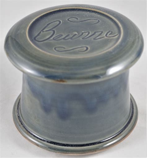 Misty Blue Beurre French Butter Dish Sometimes Called A French Butter