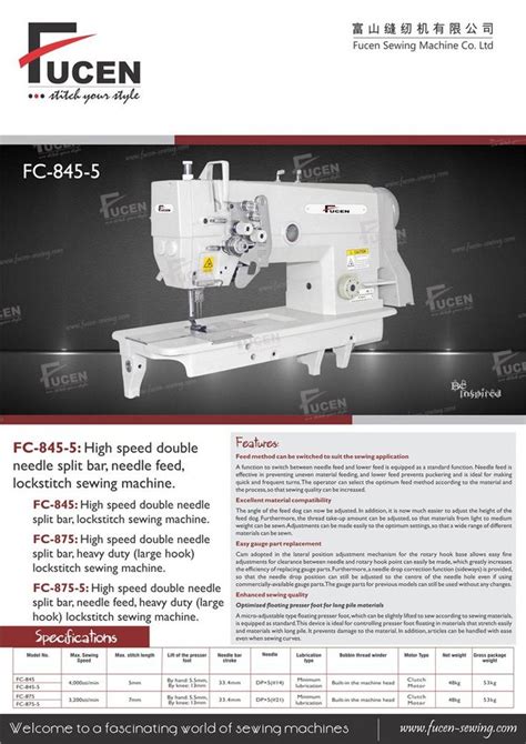 FC 845 5 High Speed Double Needle Lockstitch Machine At Best Price In