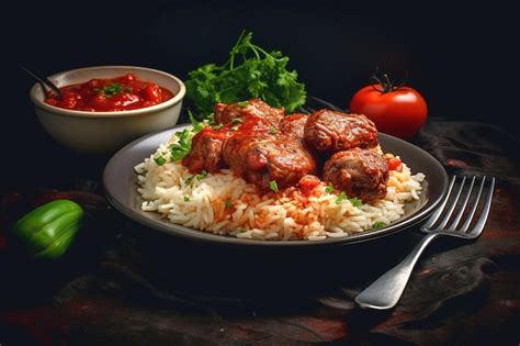 Premium Photo | Chicken biryani with steamed basmati rice