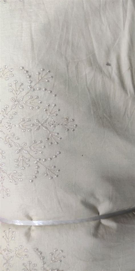 44inch White Embroidered Georgette Fabric For Garment At Rs 150 Meter