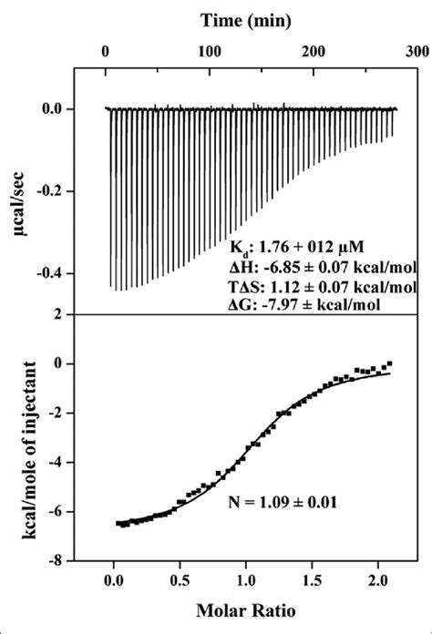 Isothermal Titration Calorimetry Itc Indicates Direct Binding Of