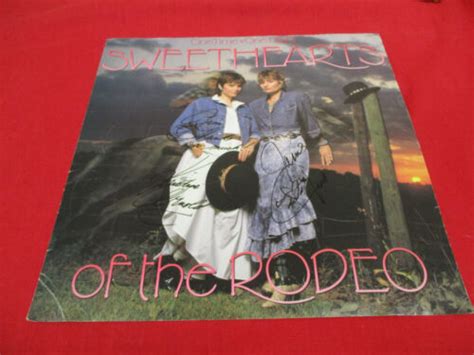 Sweethearts Of The Rodeo Fully Autographed Lp Slick Country Music Ebay