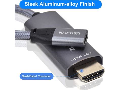 Usb C Female To Hdmi Male Cable Adapterusb Type C 31 Input To Hdmi Ouput Converter4k 60hz