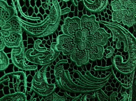 Emerald Green Lace Fabricvenise Lace Fabric Bridal Lace Etsy