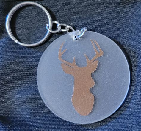 Deer Head Keychain - Etsy