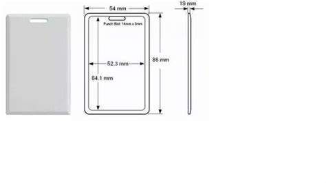 Access Control RFID Proximity Clamshell Blank Card 125khz Thick Type