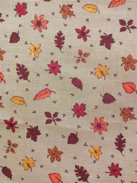 High Quality Cotton Fabric Fall Leaves by Cranston Print Works - Etsy